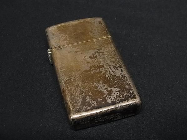 1円 ZIPPO ジッポー SV925 ヴィンテージ 1994年製 ライター オイルライター 喫煙具 喫煙グッズ ダークブラウン系 AY2645_画像1