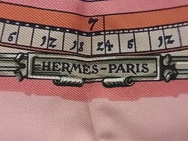 1円 ■美品■ HERMES エルメス 占星術 カレ45 プチカレ ガヴロッシュ シルク スカーフ ハンカチーフ レディース ピンク系× BG8654_画像4