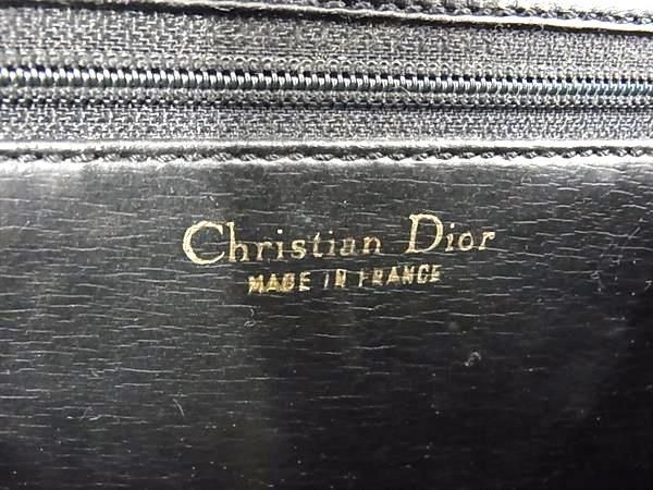 1 иен ChristianDior Christian Dior кожа one руль ручная сумочка женский оттенок черного AY3008