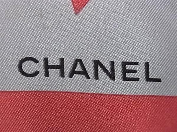 1円 CHANEL シャネル シルク100% スター 星柄 スカーフ ストール レディース ブルー系×マルチカラー BK1675_画像3