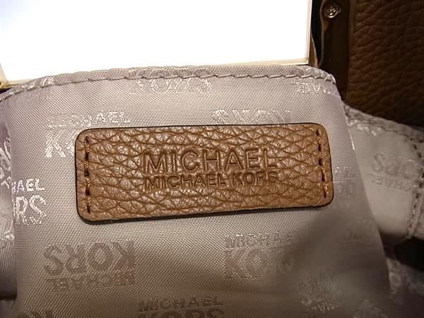 1円 ■美品■ MICHAEL KORS マイケルコース レザー ハンドバッグ クラッチバッグ セカンドバッグ レディース メンズ ブラウン系 BK1586_画像5