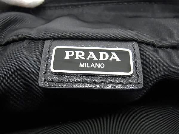 1円 ■極美品■ PRADA プラダ テスートナイロン クラッチバッグ セカンドバッグ マルチケース レディース メンズ ブラック系 EA2341_画像5