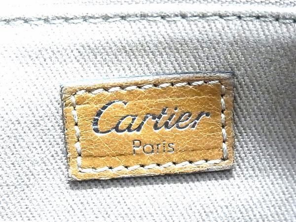 1円 Cartier カルティエ マルチェロ スエード×レザー ワンショルダーバッグ 肩掛けかばん レディース ブラウン系 FA7946_画像6