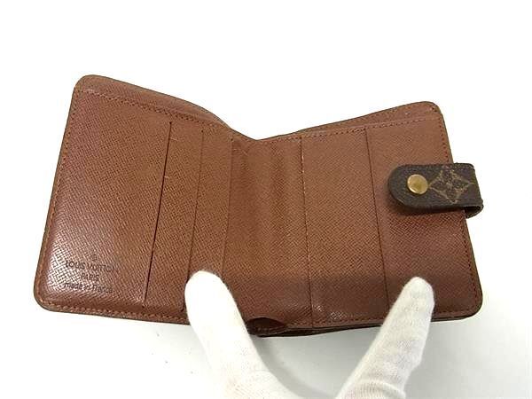 1円 ■美品■ LOUIS VUITTON ルイヴィトン M61667 モノグラム コンパクトジップ 二つ折り 財布 ウォレット レディース ブラウン系 FA8144_画像3