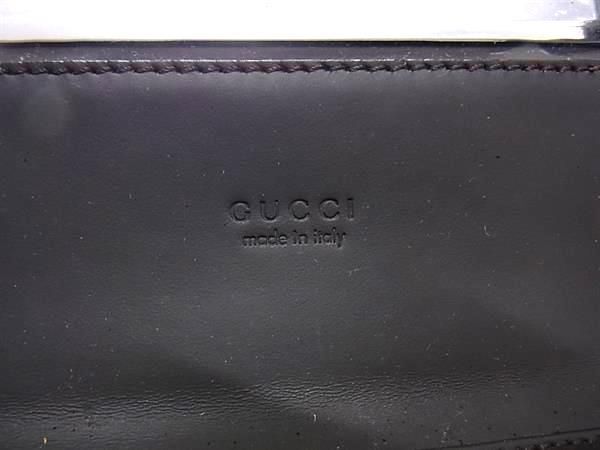 1円 ■美品■ GUCCI グッチ GG柄 GGキャンバス×レザー ミラー付き ハンドバッグ トートバッグ レディース ブラウン系 AX6698_画像6