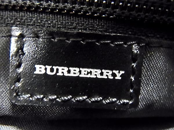 1円 BURBERRY バーバリー ナイロン ハンドバッグ トートバッグ メンズ レディース ブラック系 AZ4225_画像6