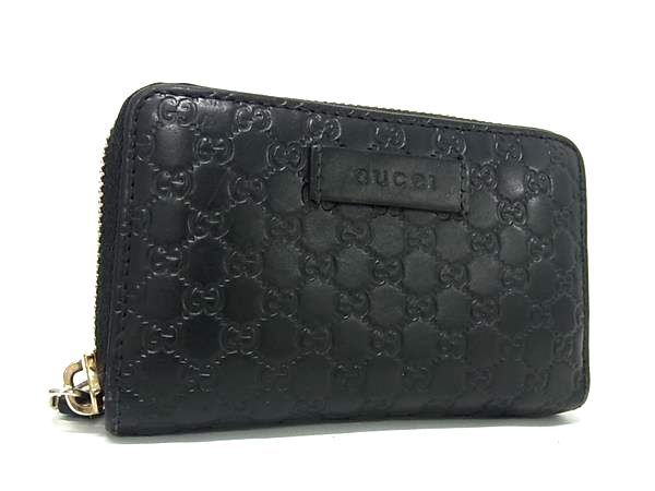 1 jpy # beautiful goods # GUCCI Gucci 544249 2184 micro Guccisima leather coin case change purse . card-case lady's black group AX6852