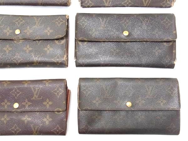 1円 LOUIS VUITTON ルイヴィトン モノグラム 二つ折り 三つ折り 長財布 ウォレット 小銭入れ 札入れ 9点セット まとめ売り DA7693_画像5