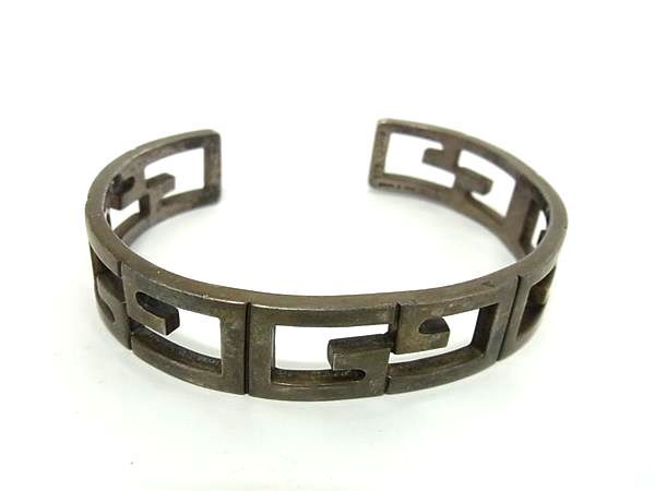1 jpy GUCCI Gucci square G SV925 bangle bracele accessory men's lady's silver group AV9263