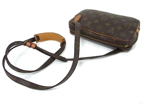 1円 LOUIS VUITTON ルイヴィトン M51828 モノグラム ポシェットマルリーバンドリエール ショルダーバッグ 斜め掛け ブラウン系 AW5166_画像3