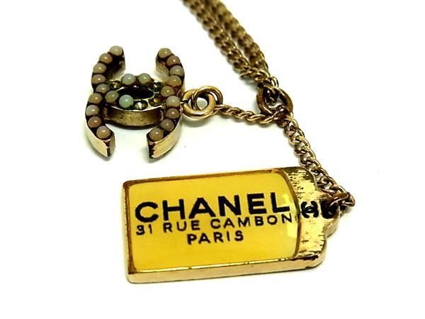 1 иен CHANEL Chanel здесь Mark 07C колье подвеска аксессуары женский оттенок золота AW8243