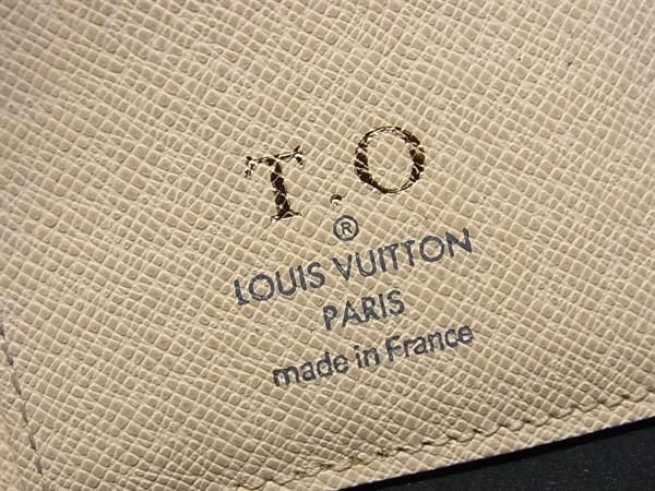 1円 LOUIS VUITTON ルイヴィトン N61727 ダミエアズール オーガナイザー ドゥポッシュ カードケース 名刺入れ アイボリー系 AY2139_画像4