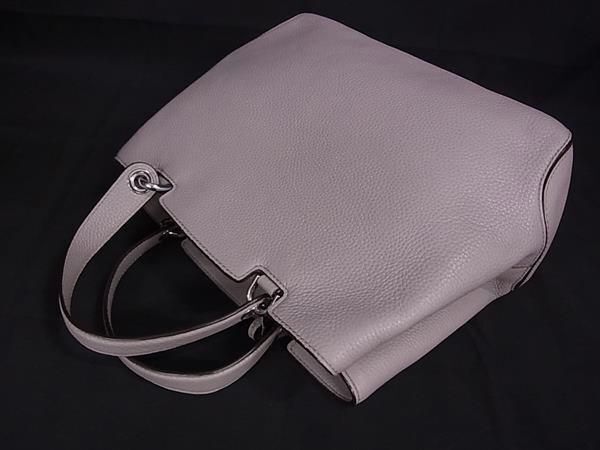 1円 ■美品■ MICHAEL KORS マイケルコース レザー 2WAY クロスボディ ハンドバッグ トート ショルダー 斜め掛け グレー系 FA6335_画像3