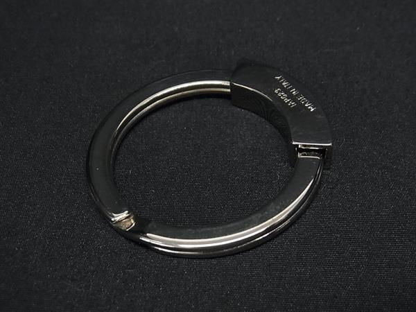 1 иен # превосходный товар # PRADA Prada кольцо для ключей брелок для ключа очарование мужской женский оттенок серебра × оттенок черного BG7931