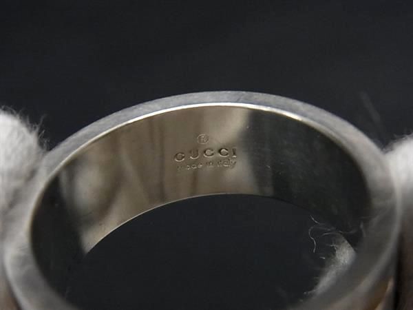 1 иен # прекрасный товар # GUCCI Gucci Blanc dead G SV925 кольцо кольцо аксессуары указанный размер 22 ( примерно 20 номер ) женский мужской оттенок серебра AW9061