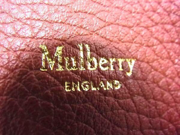 1円 ■新品同様■ Mulberry マルベリー ミニミリー RL6362 736L190 ヘビーグレインレザー ショルダーバッグ 斜め掛け ブラウン系 EA2376_画像9