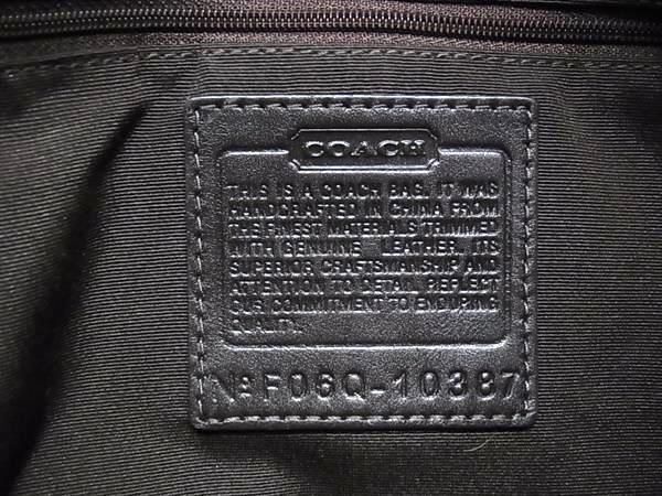 1円■美品■ COACH コーチ 10387 ミディアムダッフル シグネチャー キャンバス パッチワーク ショルダーバッグ 肩掛け ブラウン系 FB0710_画像6