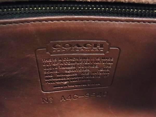 1円 COACH コーチ 9940 オールドコーチ ヴィンテージ USA アメリカ製 レザー 2WAY ハンドバッグ ショルダー 斜め掛け ボルドー系 AZ4245_画像6