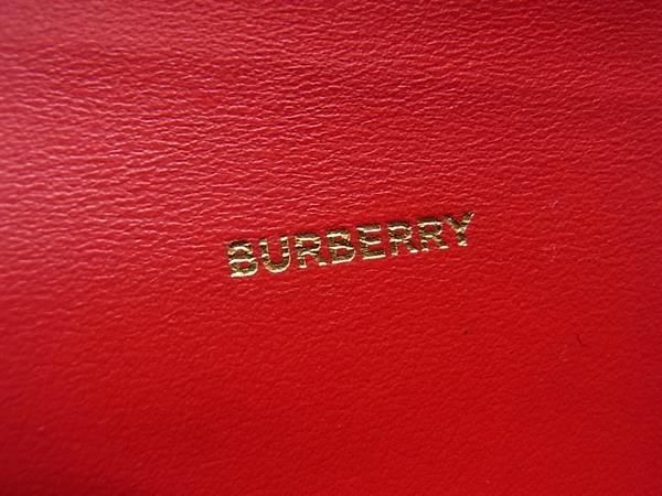 1円 ■極美品■ BURBERRY バーバリー レザー 二つ折り 長財布 ウォレット 札入れ 小銭入れ レディース レッド系 FB0760_画像6