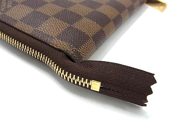 1円 ■美品■ LOUIS VUITTON ルイヴィトン N60028 ダミエ ジッピーウォレットコンパクト ラウンドファスナー 長財布 ブラウン系 AY3317_画像7