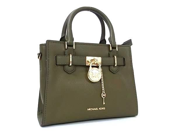 1 jpy # ultimate beautiful goods # MICHAEL KORS Michael Kors leather handbag lady's khaki series AY3575