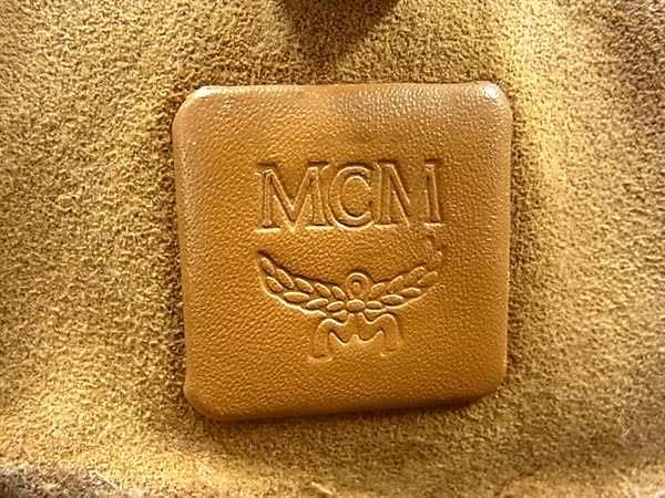 1円 MCM エムシーエム モノグラム ヴィセトス柄 レザー ポーチ付き ハンドバッグ トートバッグ レディース ブラウン系 AY3469_画像6