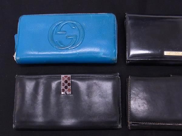 1円 GUCCI グッチ グッチシマ インターロッキングG 等 GG柄 ラウンドファスナー 二つ折り 長財布 ウォレット 9点セット まとめ売り DA7702_画像2