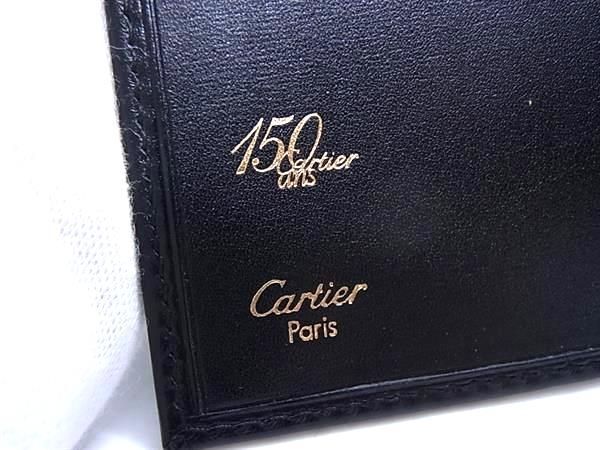 ■新品同様■ Cartier カルティエ パシャ レザー 手帳カバー スケジュール帳 レディース メンズ ブラック系 AX5697_画像4