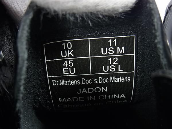 # как новый # Dr.Martens Dr. Martens кожа короткие сапоги размер UK 10 ( примерно 29.0cm) обувь обувь мужской оттенок черного CD1619