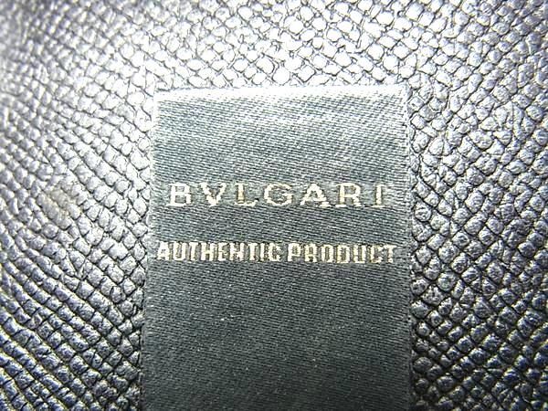 1円 ■美品■ BVLGARI ブルガリ レザー コインケース コインパース 小銭入れ レディース メンズ ブラック系 FC4993_画像4