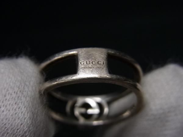 1 иен GUCCI Gucci Inter locking G SV925 кольцо кольцо аксессуары указанный размер 9 ( примерно 8 номер ) женский оттенок серебра AY3807