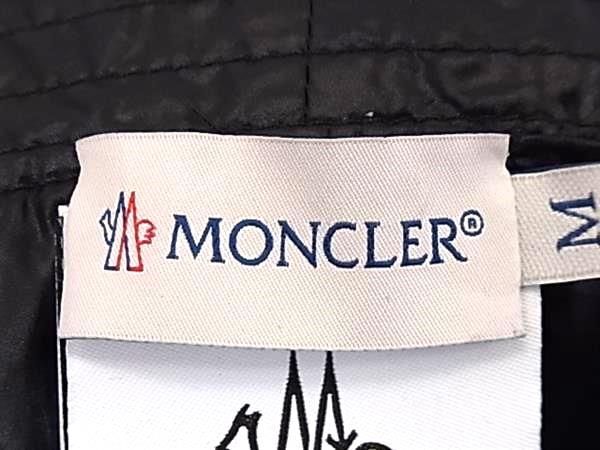 1 jpy # ultimate beautiful goods # MONCLER Moncler nylon 100% hat hat declared size M lady's men's black group AW8721