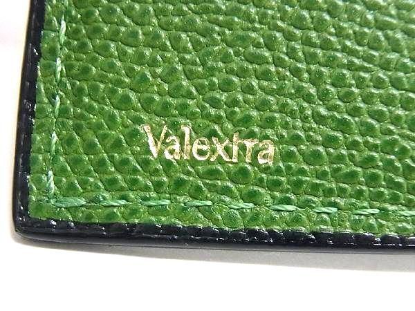 1円 ■新品同様■ Valextra ヴァレクストラ レザー マネークリップ付き カードケース カード入れ レディース メンズ グリーン系 AY4467_画像6