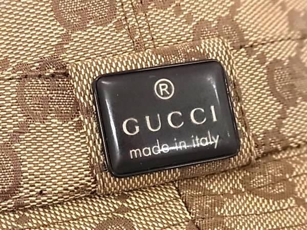 1円 ■美品■ GUCCI グッチ GG柄 ポリエステル×コットン バケットハット 帽子 レディース ベージュ系 AY3155_画像4