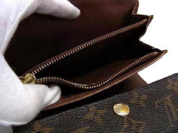 1円 LOUIS VUITTON ルイヴィトン M60047 モノグラム ポルトフォイユ アレクサンドラ 三つ折り 長財布 ウォレット ブラウン系 AY4371_画像8