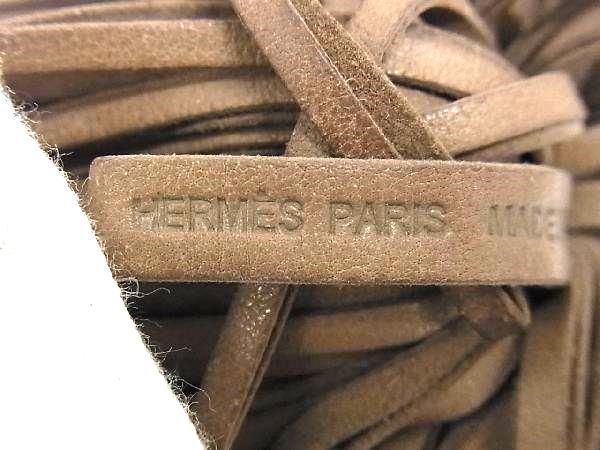 1 jpy HERMES Hermes karu men leather silver metal fittings key holder charm lady's brown group AY4167