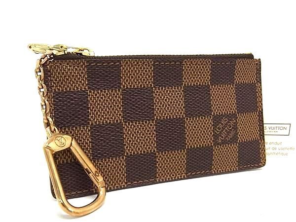 1円 ■美品■ LOUIS VUITTON ルイヴィトン N62656 ダミエ ポシェット クレ コインケース コインパース 小銭入れ ブラウン系 AY4328_画像1