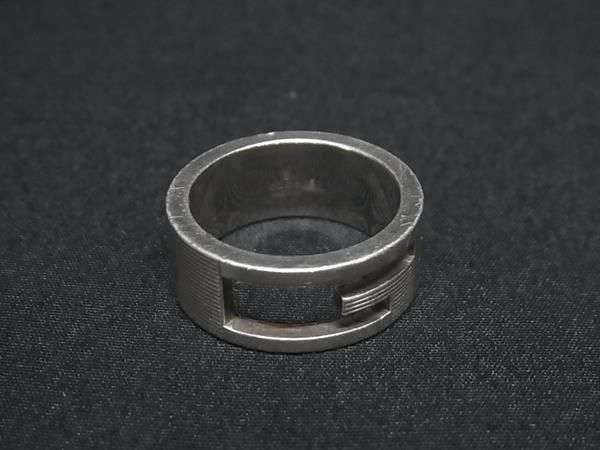 1円 GUCCI グッチ ブランデッドG SV925 リング 指輪 アクセサリー 表記サイズ 12 (約11号) レディース シルバー系 BK1401_画像1