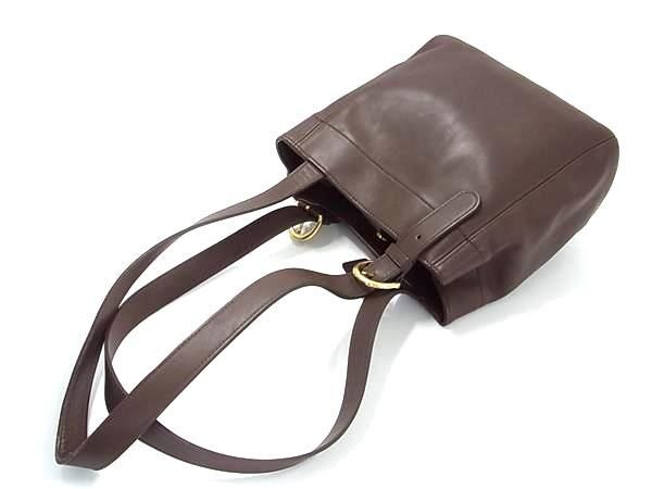 1円 ■美品■ COACH コーチ 4157 オールドコーチ ヴィンテージ USA アメリカ製 レザー トートバッグ ショルダーバッグ ブラウン系 BK1602_画像3