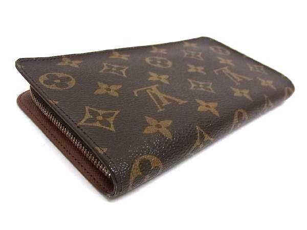 1円 LOUIS VUITTON ルイヴィトン M61727 モノグラム ポルトモネジップ ラウンドファスナー 長財布 ウォレット ブラウン系 AZ4363_画像2