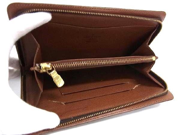 1円 LOUIS VUITTON ルイヴィトン M61727 モノグラム ポルトモネジップ ラウンドファスナー 長財布 ウォレット ブラウン系 AZ4363_画像3