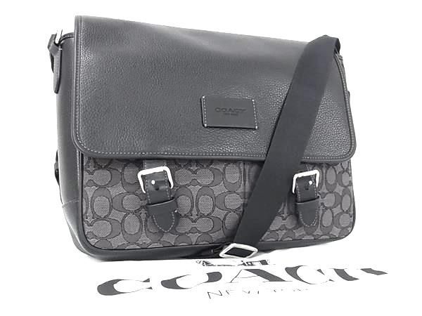 コーチ シグネチャー キャンバス 2way ショルダーバッグ 1円 □新品同様□ COACH コーチ CR334 シグネチャー レザー