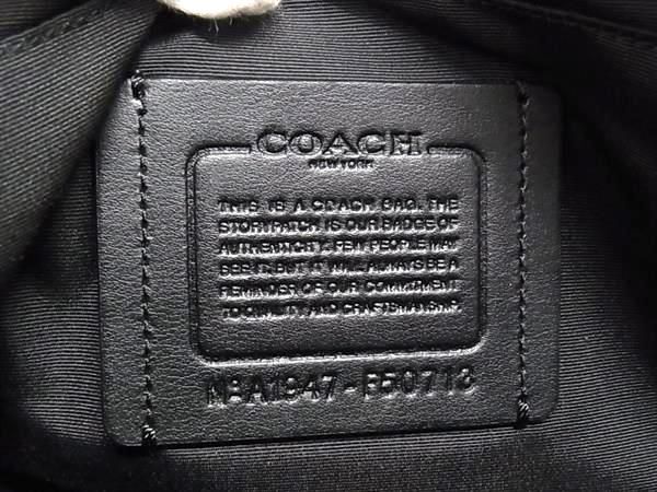 1円 □極美品□ COACH コーチ F50718 シグネチャー レザー×PVC 1円 □極美品□ COACH コーチ F50718 シグネチャー レザー×PVC