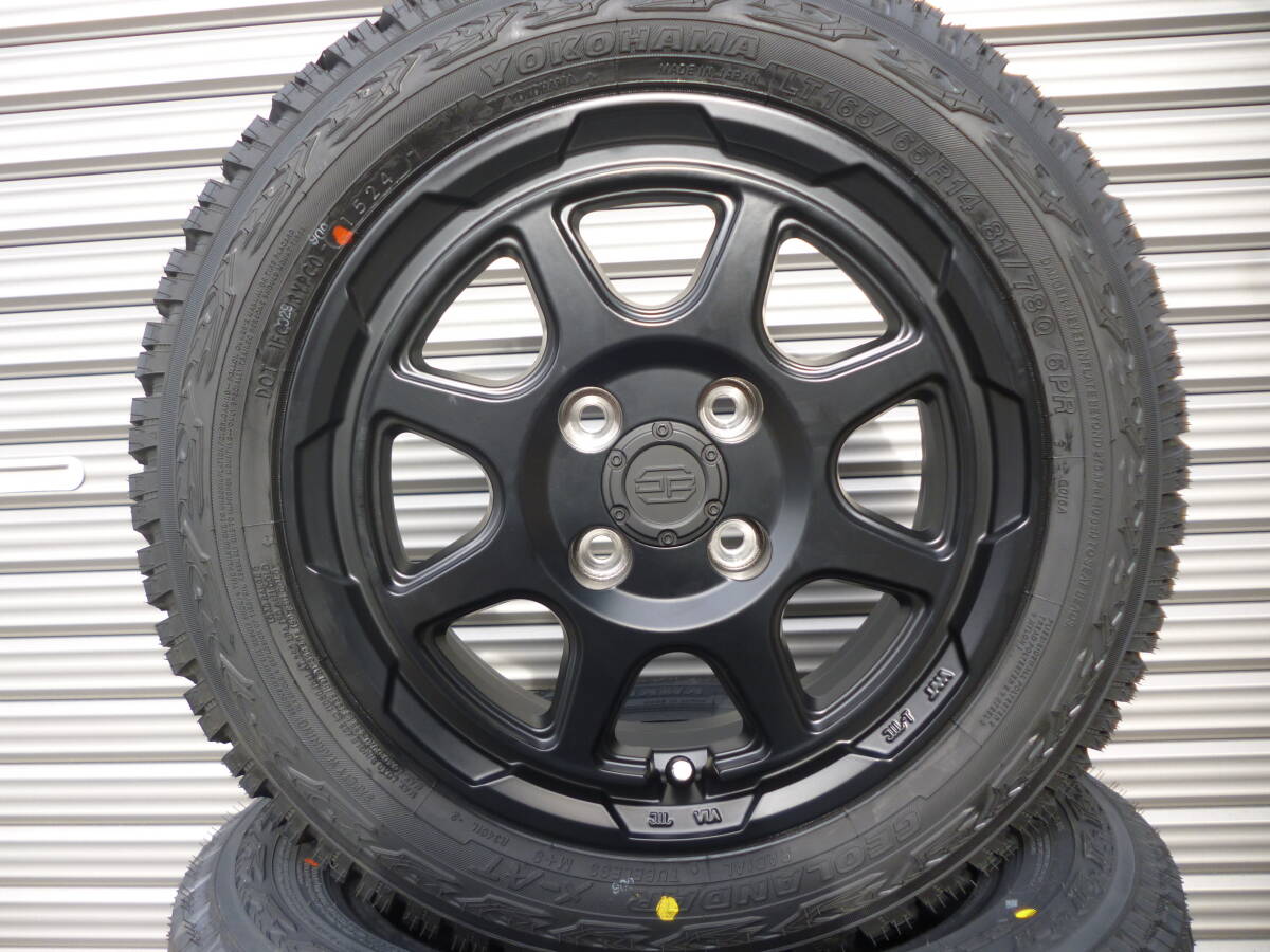 新品☆ヨコハマジオランダーX-AT☆165/65R14セット☆スペーシアギアタントファンクロスアクティバモスクリッパーピクシス☆ゴツゴツタイヤ_画像2