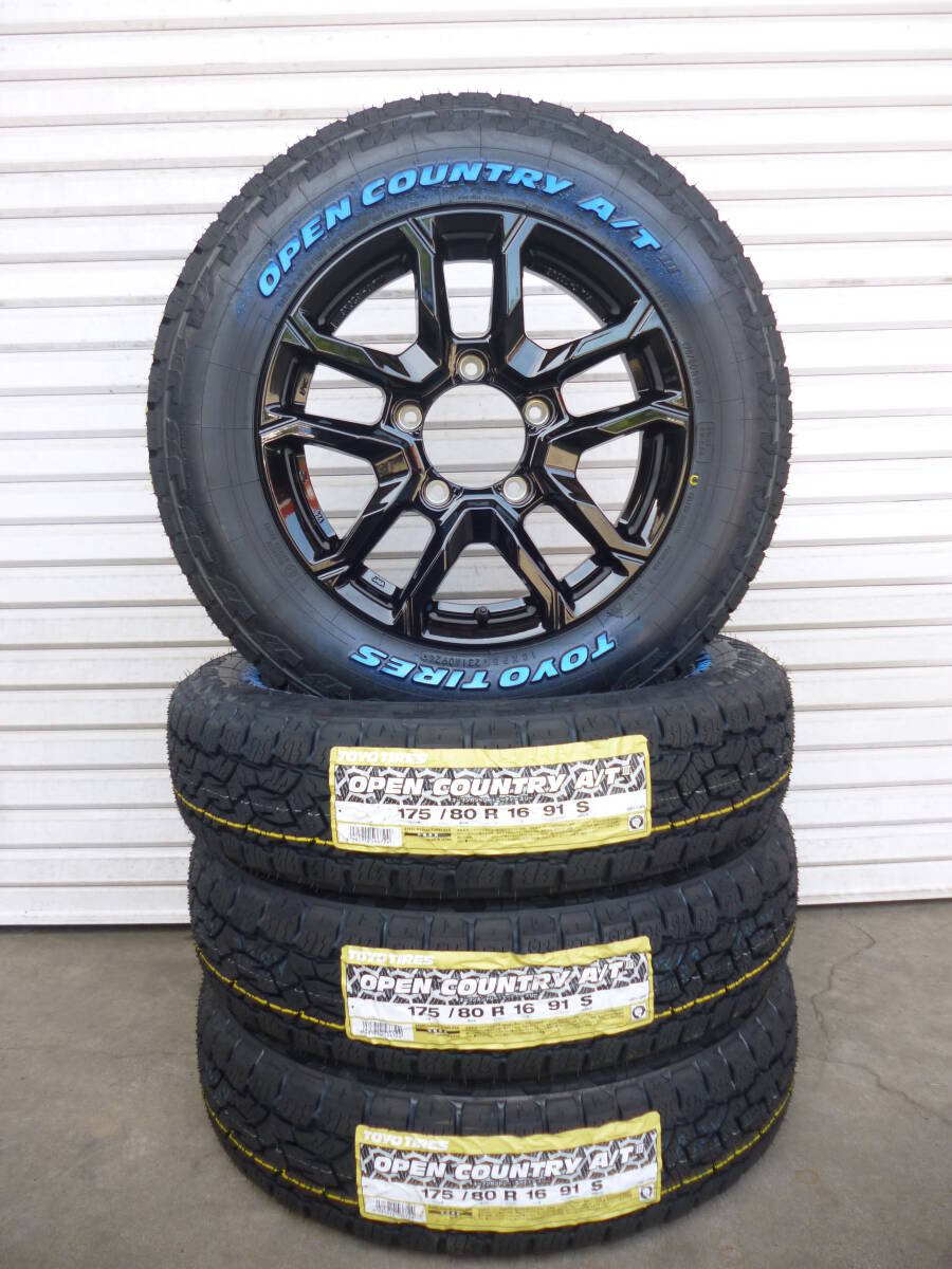 新品セット☆TOYOオープンカントリーA/TⅢ☆175/80R16☆ジムニー☆JB23・JB64・JA11・JA12☆ゴツゴツタイヤ☆ホワイトレター_画像1