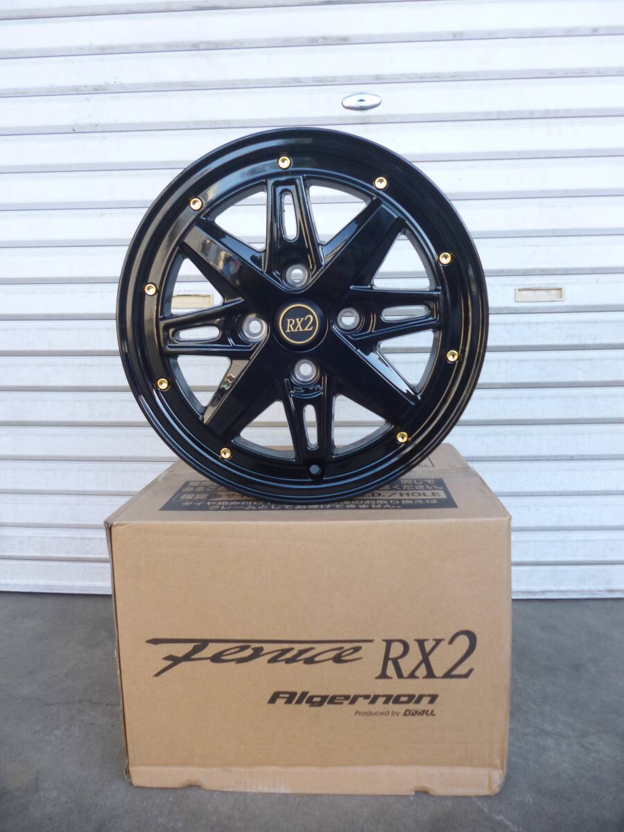 軽自動車に☆全国送料込☆新品フェニーチェRX2☆14×4.5J+43☆100-4H☆ハイゼット・エブリー・Nバン・アトレー・キャリーにも