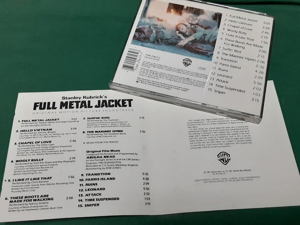 サントラ◆『FULL METAL JACKET フルメタル・ジャケット』US盤CDユーズド品の画像3