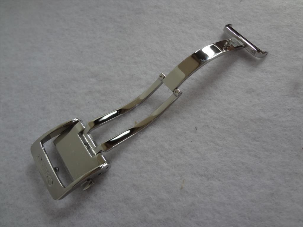 Seiko оригинальный SSC379 4R39-00A0 кожаный ремень для пряжка хвост таблеток ширина 18mm серебряный цвет наручные часы частота для Buckle B0ZS51SA00W