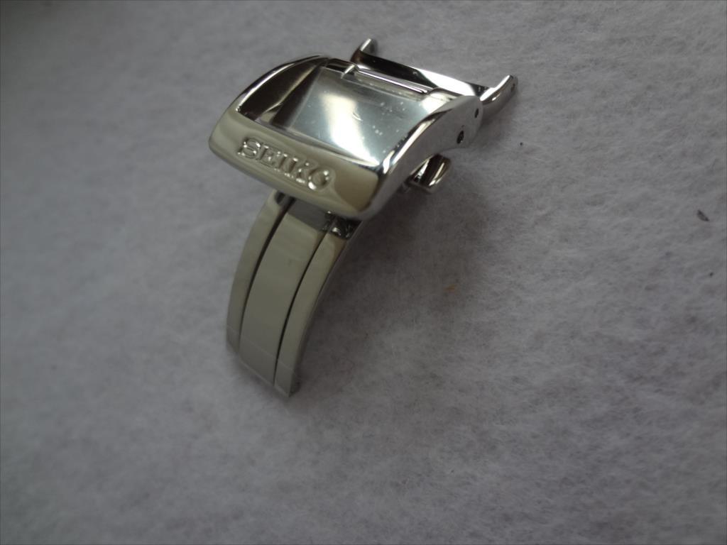 Seiko оригинальный SSC379 4R39-00A0 кожаный ремень для пряжка хвост таблеток ширина 18mm серебряный цвет наручные часы частота для Buckle B0ZS51SA00W