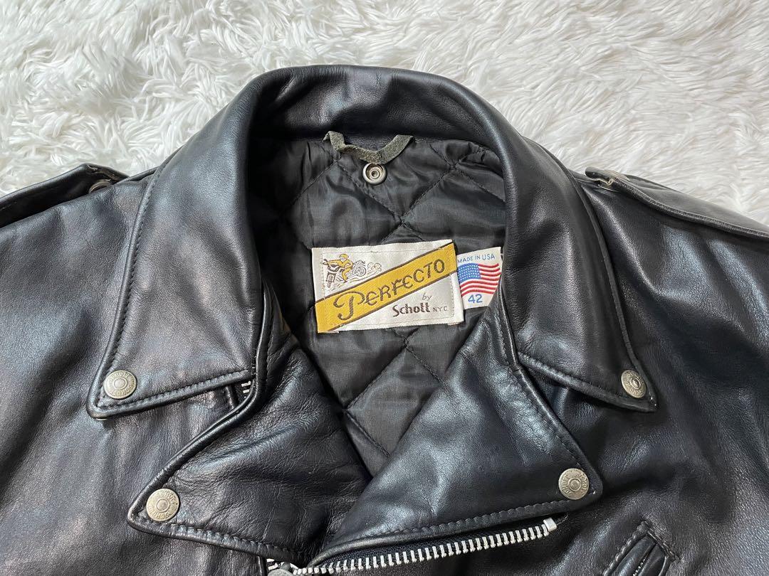 男の憧れ】希少サイズ Schott ショット ダブルライダース 男の憧れ】希少サイズ Schott ショット ダブルライダース